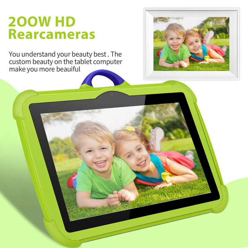 Tableta con cámara de 7 pulgadas para niños, Tablet con Quad Core, 4GB de RAM, 64GB de ROM, 5G, WiFi, barata y sencilla, regalo para niños, nuevo diseño