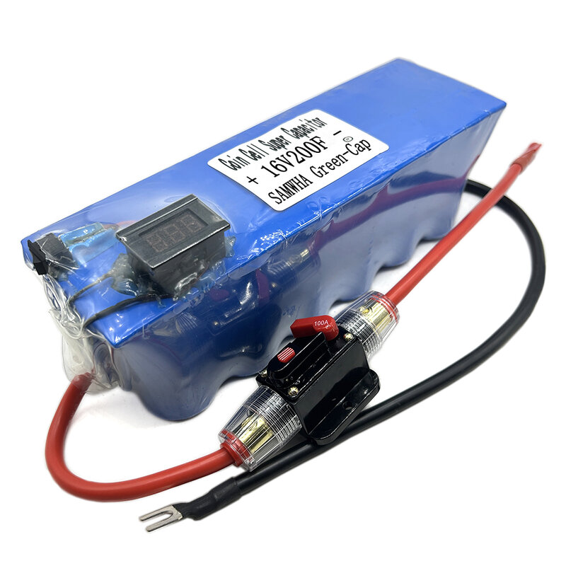 SAMWHA Green-Cap 16V200F Supercapacitor Automotive Rectifier Module 2.7V600F Parallel Connection Super Capacitor With Voltmeter