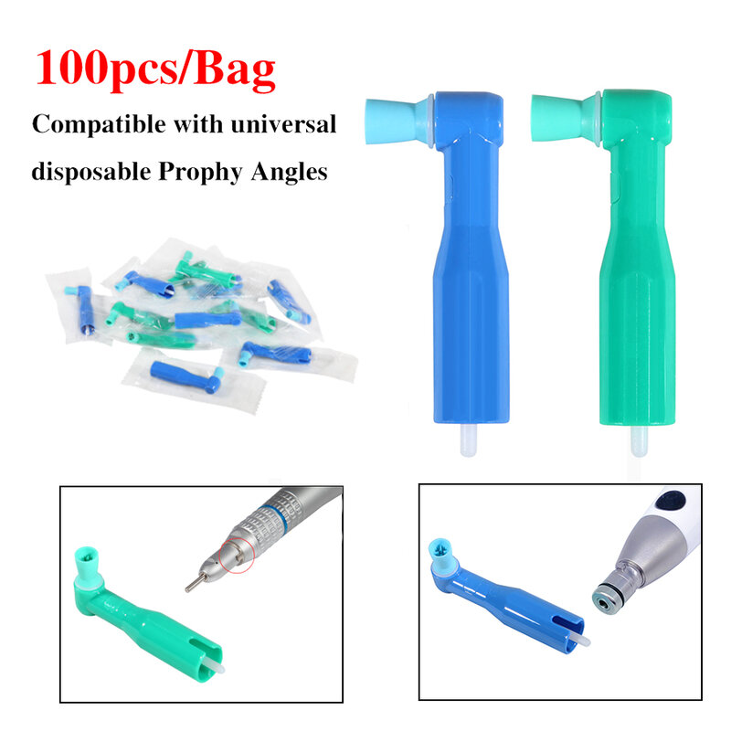 100pcs/Bag Disposable Prophy Angles Soft/Hard Polishing Cup High Quality individual Fit Universal/ Straight Low Speed Handpieces