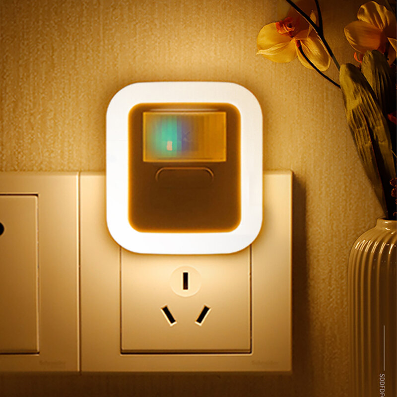 LED Plug In Luz Noturna com Abajur Atomização, Modo Automático, 12 Lâmpada LED, 10 Nível Regulável, Luz Noturna Do Banheiro