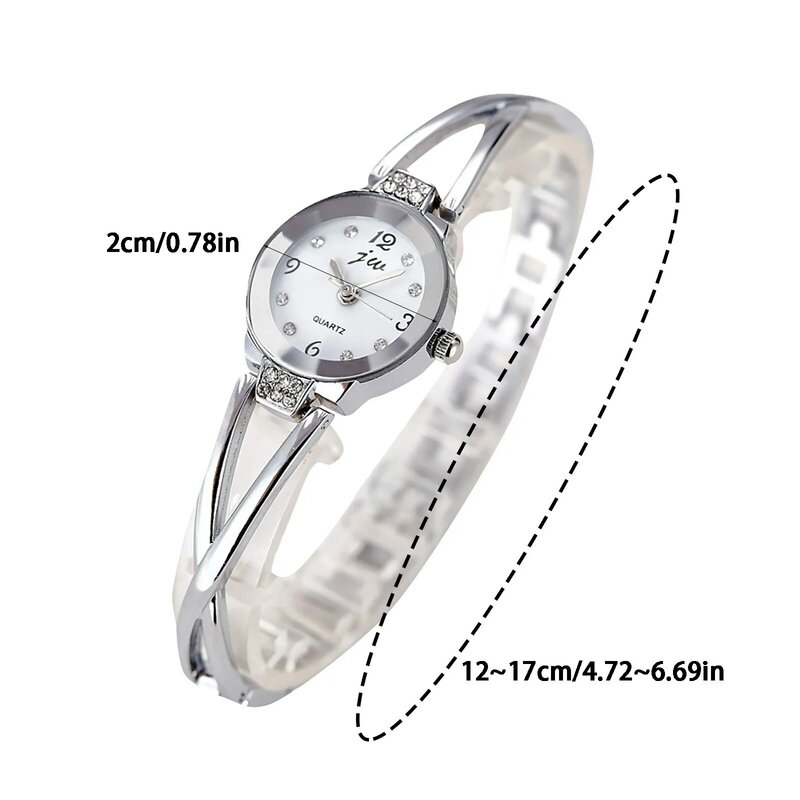Relógio de pulso quartzo feminino, relógios elegantes, luxo, preciso, mulheres relógio de pulso
