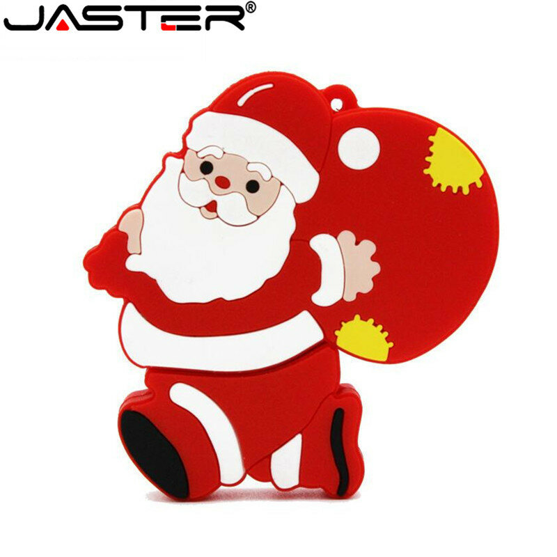 Cute Cartoon Christmas Collection USB 2.0 Flash Drive 64GB For Christmas gift 32GB Pen drive For Laptop U disk Waterproof U disk