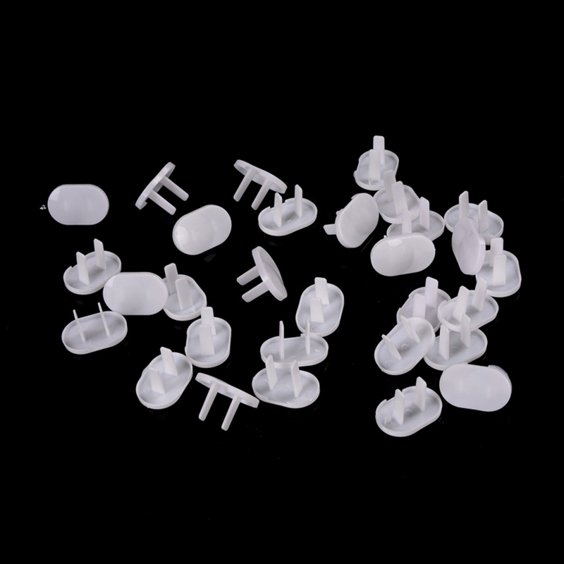50pcs Child Safety Outlet Covers Electric Socket Cover Socket Protector (White)