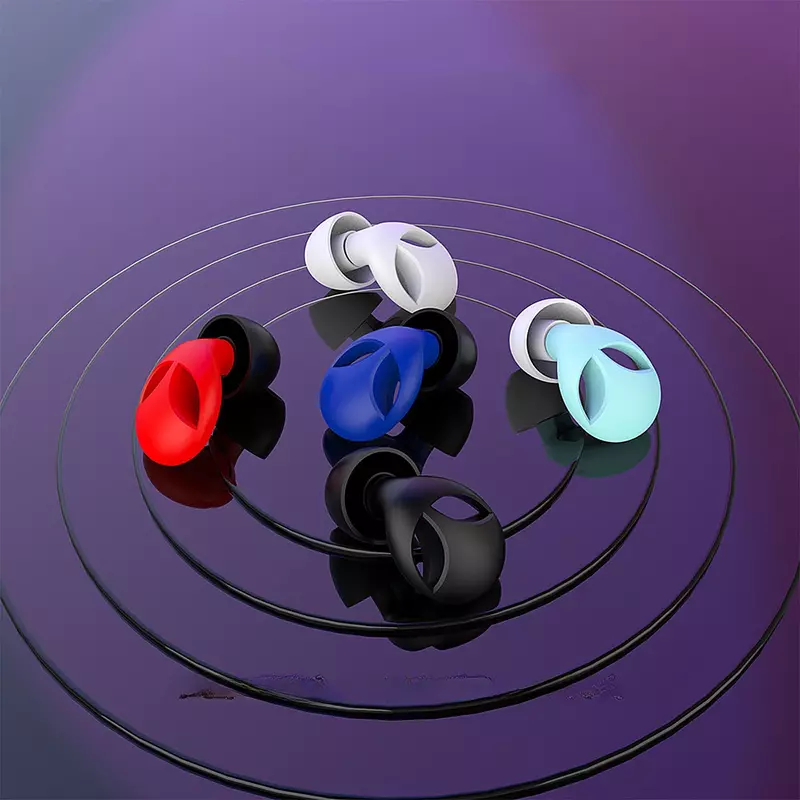 Obcy silikonowe zatyczki do uszu redukujące hałas zestaw wodoodporne słuchawki pływackie koncertowe produkty do izolacja akustyczna ochrona słuchu