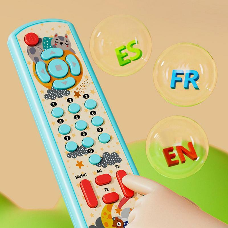 Tv Remote Control Toy Electric Numbers Learning Machine Gifts Pretend Mobile Phone Toys For Kids  Birthday Gift Fun Musical Toy