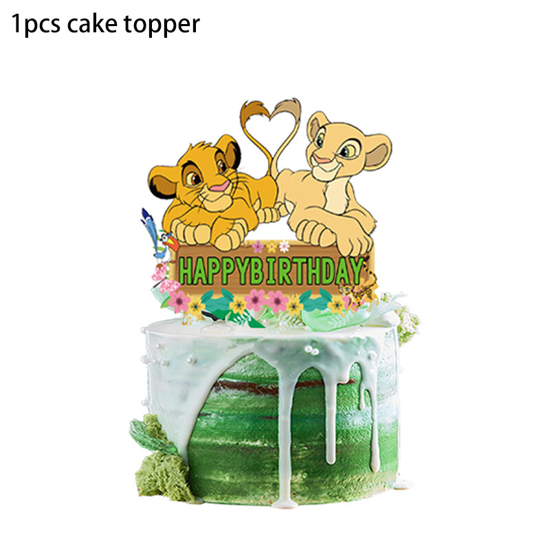 ディズニーのライオンキングのテーマパーティーデコレーションカッププレートバナーテーブルクロス背景子供の誕生日パーティーの装飾用品