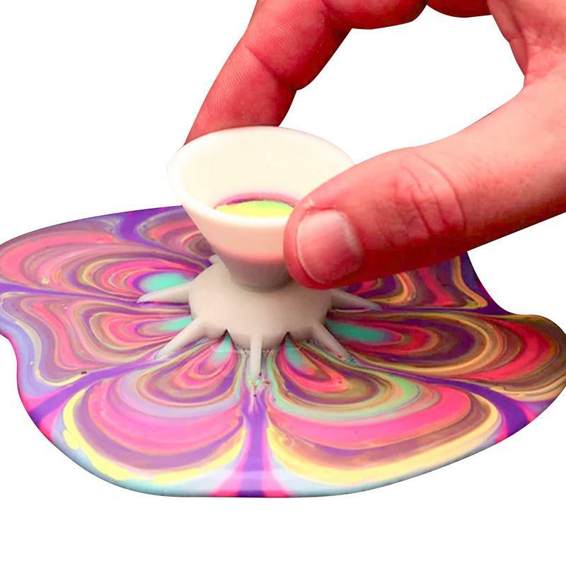 Vernice versare tazza divisa riutilizzabile vernice versare forniture strumenti filtro vernice per creare modelli unici strumenti di pittura fai da te