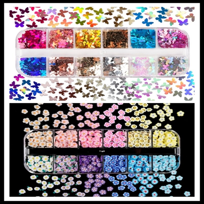 Fast Reach Flowers for NAILs 3D  Stickers  Dried Flowers Decals  Art Flowers Sequins for NAIL Decoration DIY