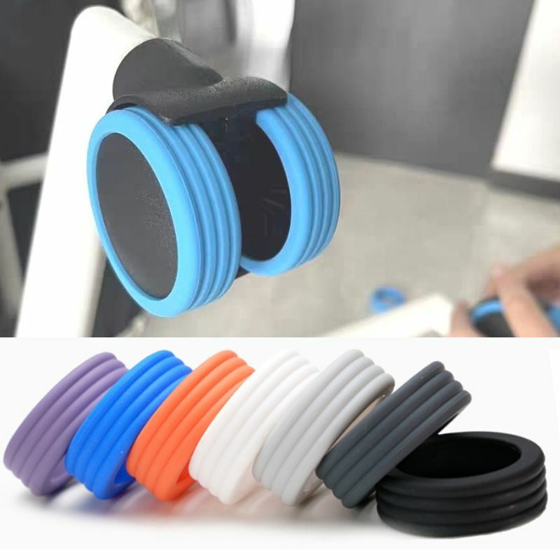 8Pcs Silicone Wheels Protector For Luggage Reduce Noise Office Swivel Chair Wheel Cover Castor Sleeve Luggage Accessories