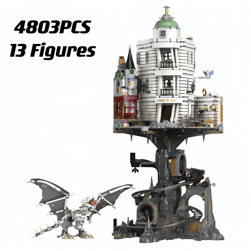 Ironbelly Building Blocks Bricks, Dragon Castles Toys, Presentes de Natal, Kits para meninos, adultos, Banco 76417, 4803Pcs, Novo