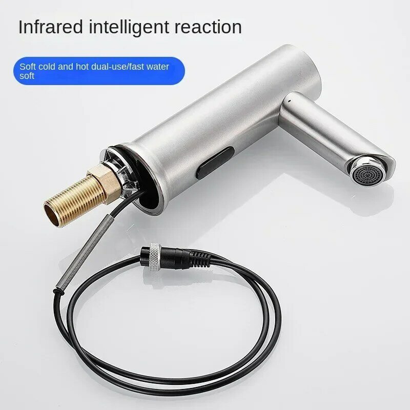 220V stainless steel sensing faucet fully automatic infrared intelligent single cold and hot sensing household