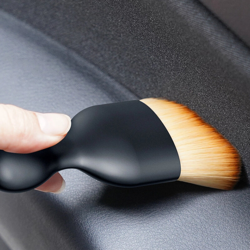 Car Interior Cleaning Tool Air Conditioner Air Outlet Cleaning Soft Brush Car Brush Car Crevice Dust Removal Artifact Brush