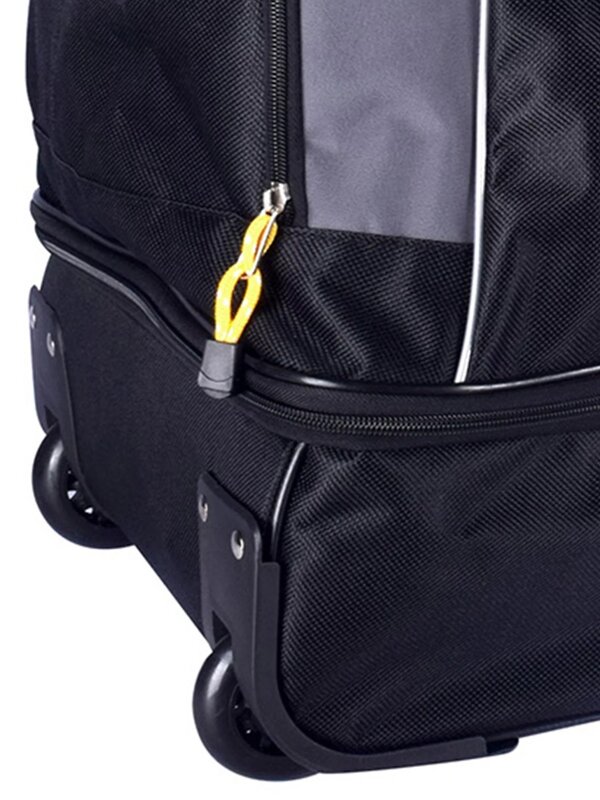 Abenteurer 30 "2-teiliges Rolling-Reisetasche mit Drop-Bottom-Schwarz mit Grau