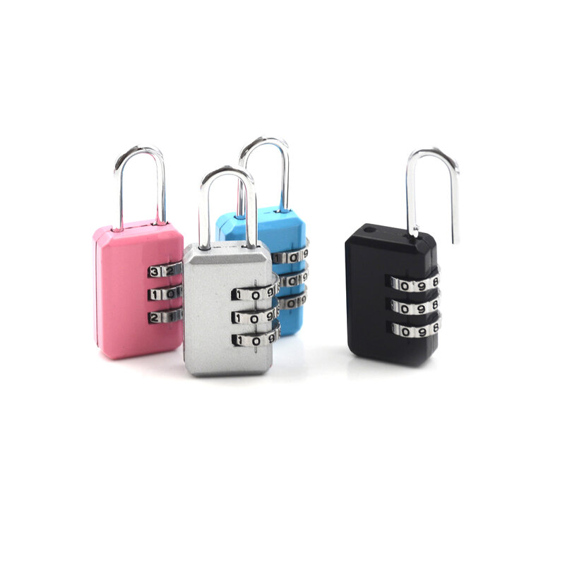Fine hook mini zinc alloy small combination lock Bottle schoolbag wardrobe backpack password padlock