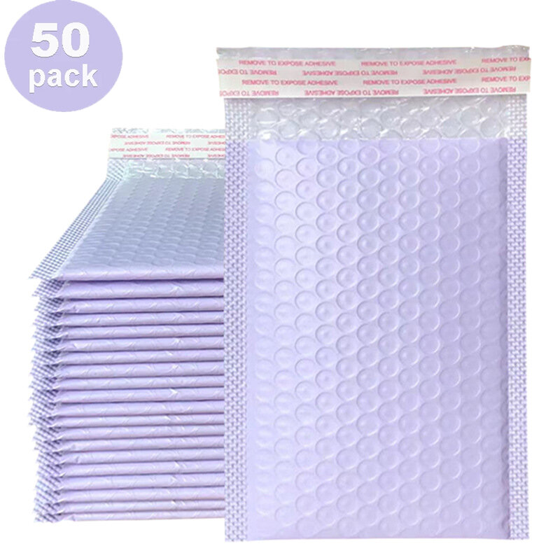 Black White Bubble Mailers 50pcs Padded Envelopes Ziplock Bag Packaging Bags For Business Mylar Bags Shipping Packaging 15x20cm