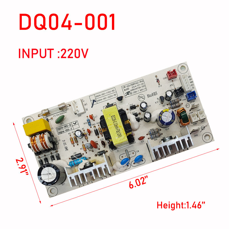 New Red Wine Cabinet Power Board Main Board Power Supply DQ04-001 220V