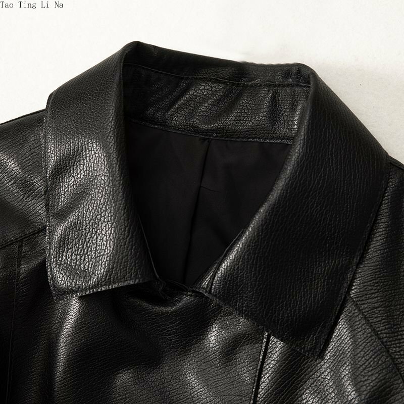 เสื้อโค้ทหนังแกะแท้สำหรับผู้หญิง, ใหม่เสื้อแจ็คเก็ตหนังแกะแท้ลำลอง H3 2023ฤดูใบไม้ผลิ