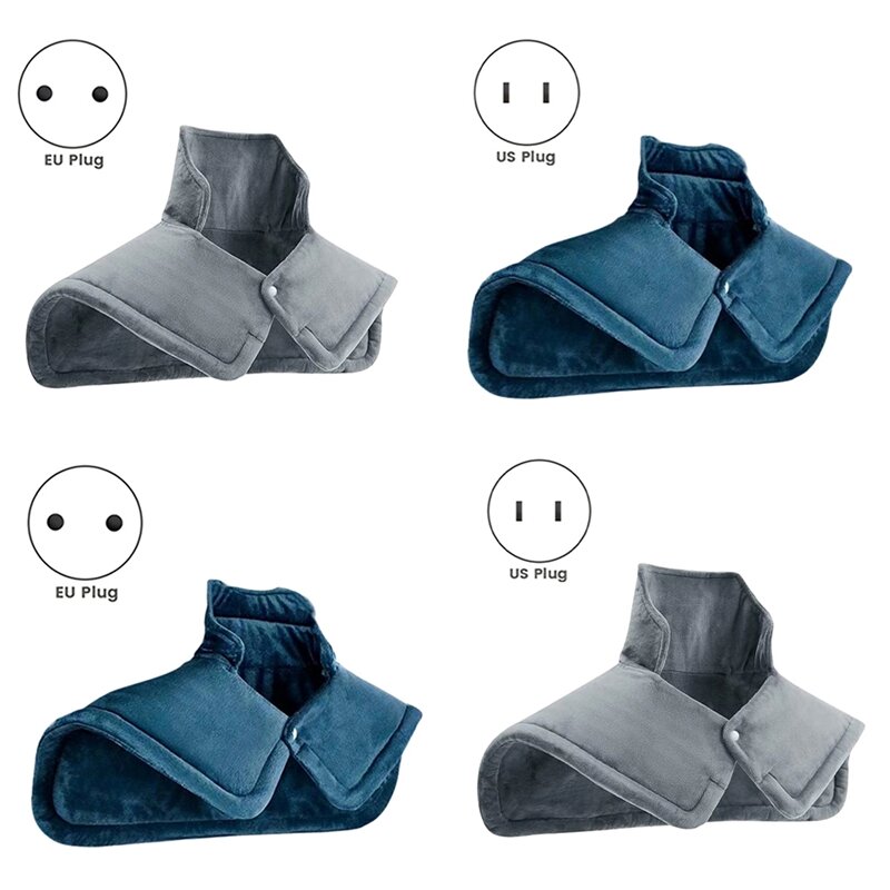 電気加熱パッド,肩と首の痛みの緩和,実用的,熱圧縮,洗える,取り付けが簡単,使いやすい