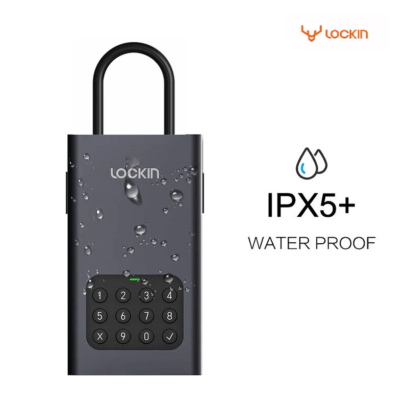 Lockin-caja de seguridad inteligente Tuya, dispositivo de almacenamiento con contraseña dinámica, resistente al agua IPX5, con Control remoto y Bluetooth