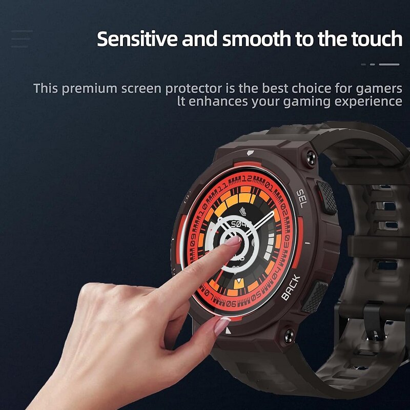 5 szt. Ekran Smart watcha ochraniacz na aktywny hartowane szkło Edge Amazfit zapobiegający zarysowaniom przezroczysta folia ochronna HD