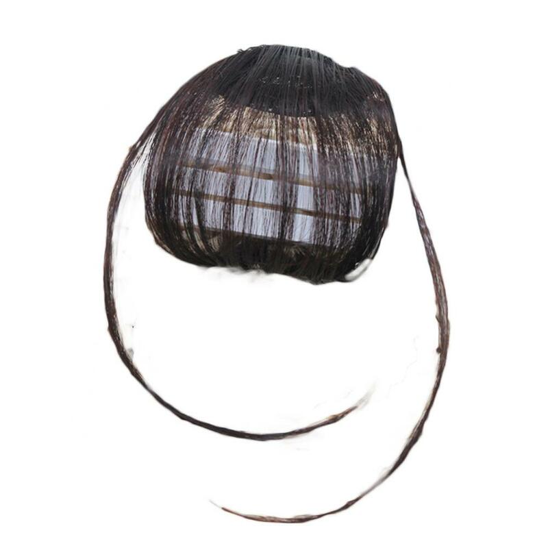 Flequillo de aire con flecos falsos para la frente, peluca Invisible, pieza femenina, Real Comic Flush, accesorios para el cabello