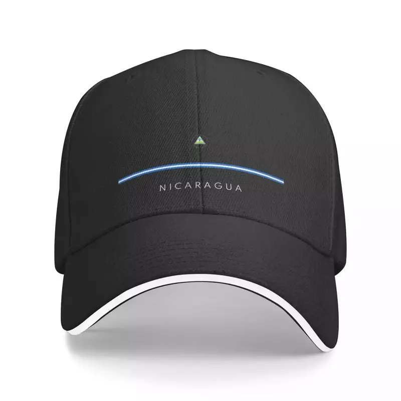 Nikaragua | Minimalistyczna czapka z daszkiem z flagą z nikaragui designerskie czapki kapeluszowe damskie męskie