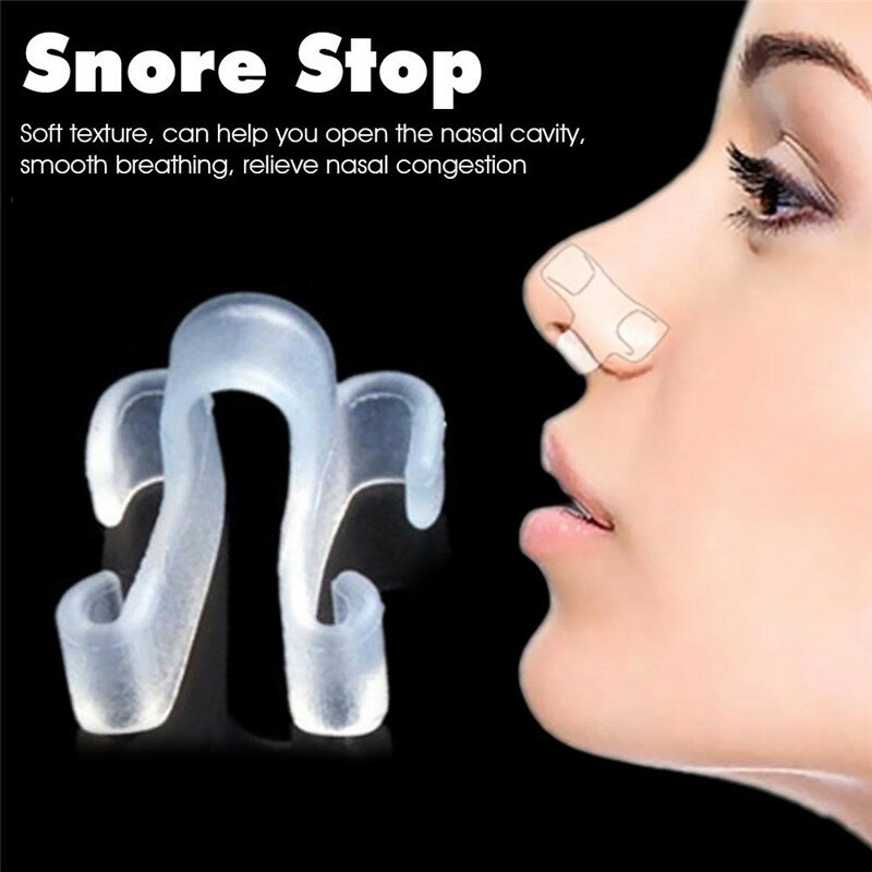 Clip de respiración nasal para apnea del sueño antirronquidos, ayuda para dormir saludable, dispositivo para batir S