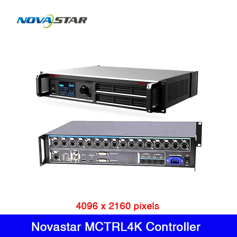 Novastar mctrl4k-controlador de tela led de alta definição, com 4096x2160 pixels, controle mestre independente