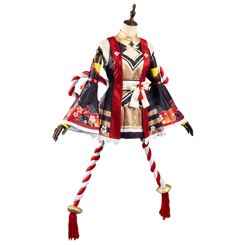 Kitasan-Disfraz bonito de Anime Derby para mujer adulta, vestido de fantasía, diadema, trajes, disfraz de Carnaval de Halloween, negro