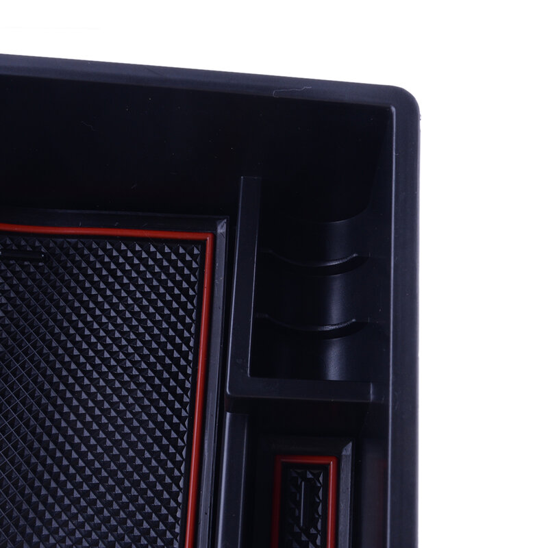 자동차 중앙 콘솔 팔걸이 스토리지 박스 컨테이너 트레이 블랙 ABS 적합 현대 투손 NX4 2022 제한 자동 트랜스 버전