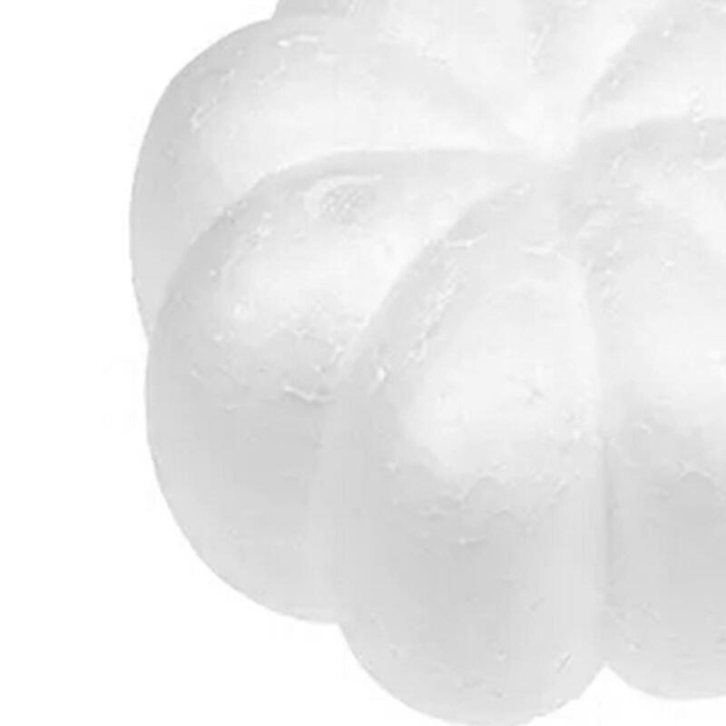 10x White Foam Pumpkins, Pumpkins, Ornament And Display Accessories,