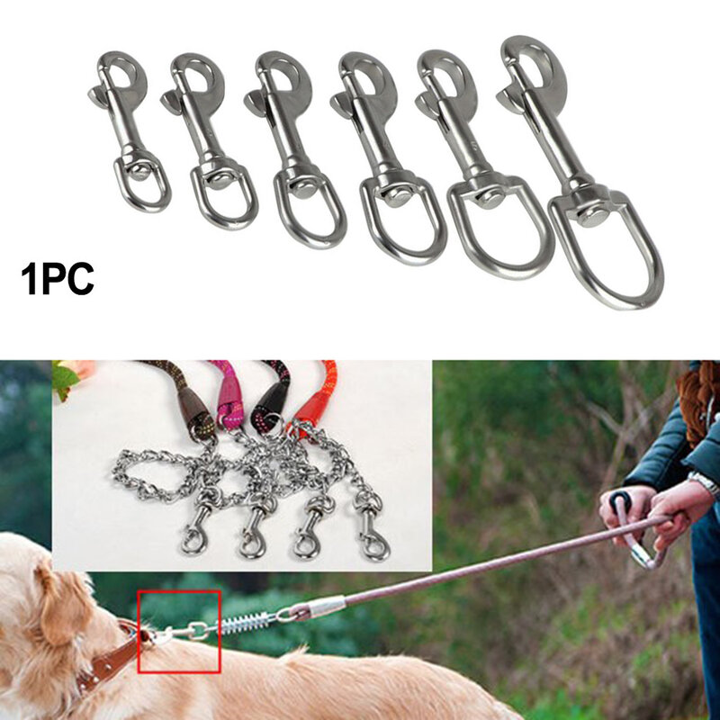 Diving Hook Stainless Steel Hook 316 Stainless Steel No Rust Resistant Corrosion Rotated 360 Degrees Pet Leash