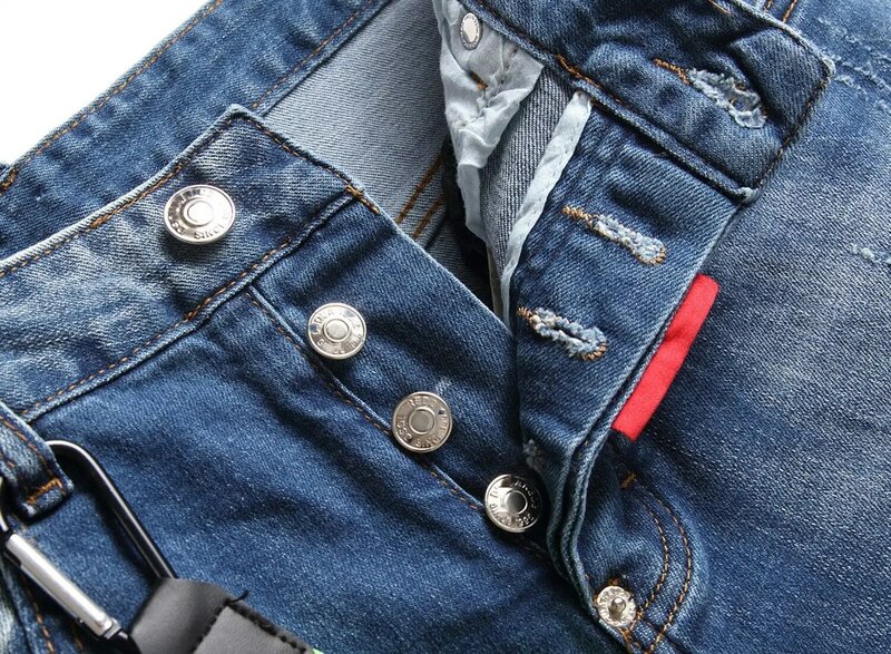 Летние модные брендовые рваные джинсовые шорты для мужчин, тонкие индивидуальные женские Стрейчевые шорты