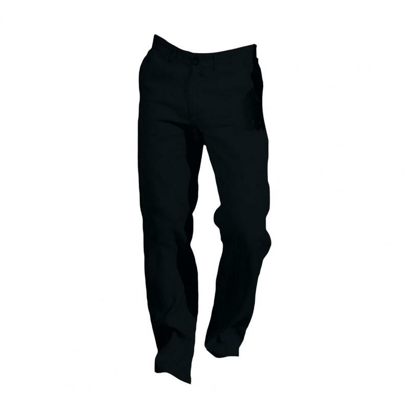 Pantalones de pierna ancha para hombre, ropa de calle de Color sólido, con botones de cintura media, cierre de cremallera, ajuste suelto