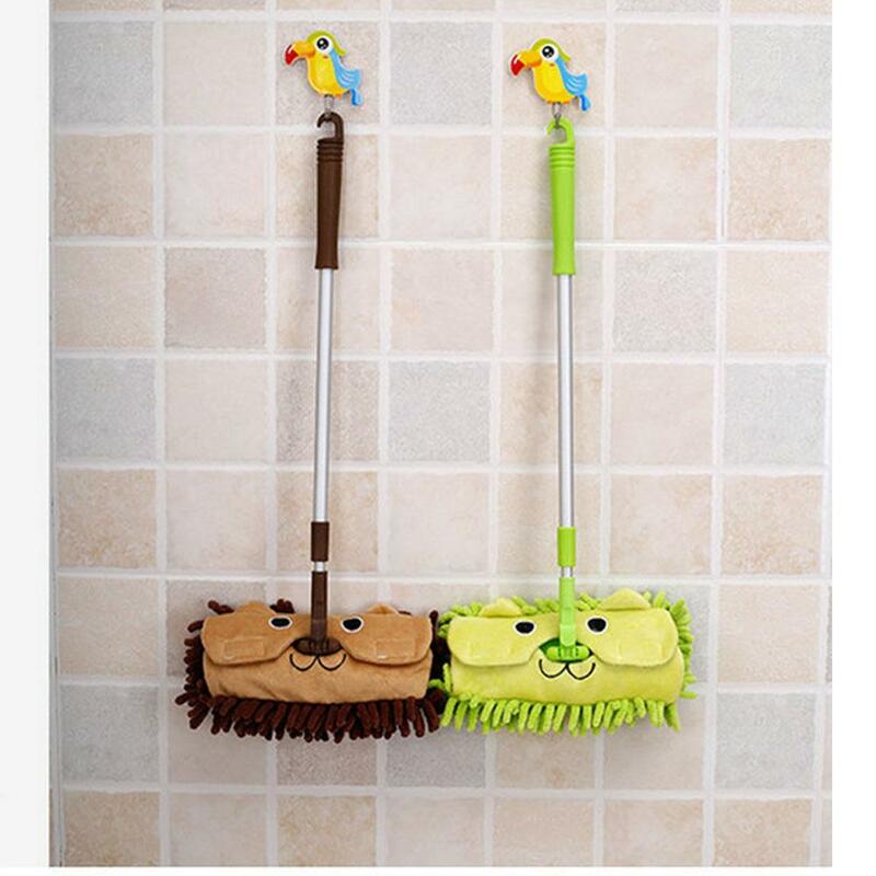 Kinder Dehnbar Boden Reinigung Werkzeuge Mopp Besen Kehrschaufel Spielen-Haus Pretend Spielen Spielzeug Geschenk