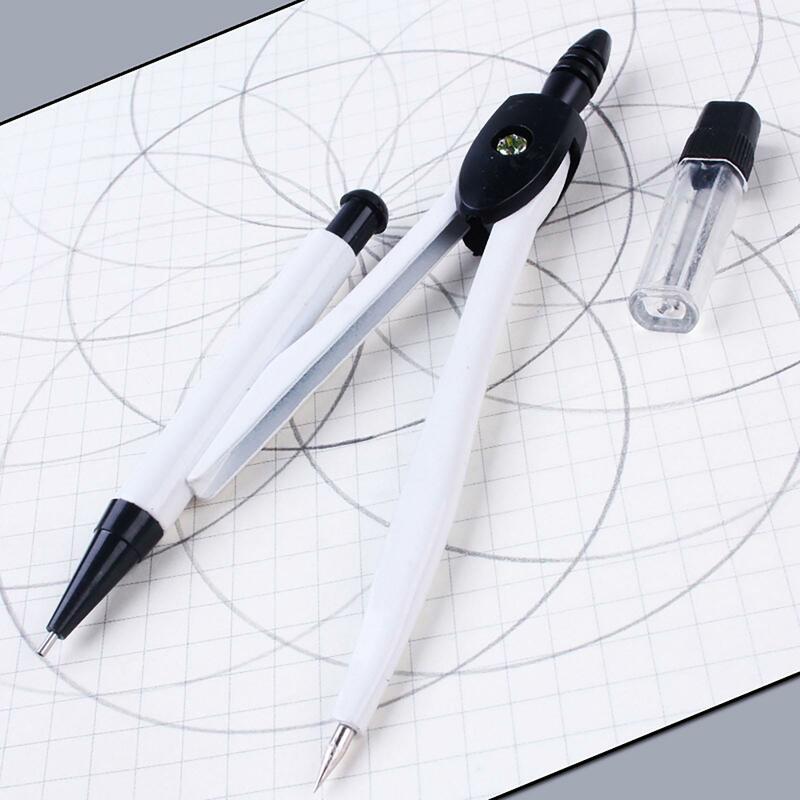 Bussola da disegno da 2-4 pezzi strumento professionale per disegnare cerchi per insegnanti di geometria