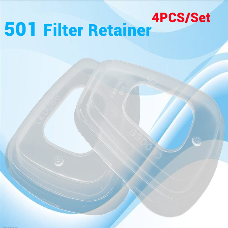 501, Retainer Filter pemegang kartrid penutup anti-debu untuk 3m 501 6800 6001 5N11 5P71 7502 6200 Series Respirator dapat digunakan kembali