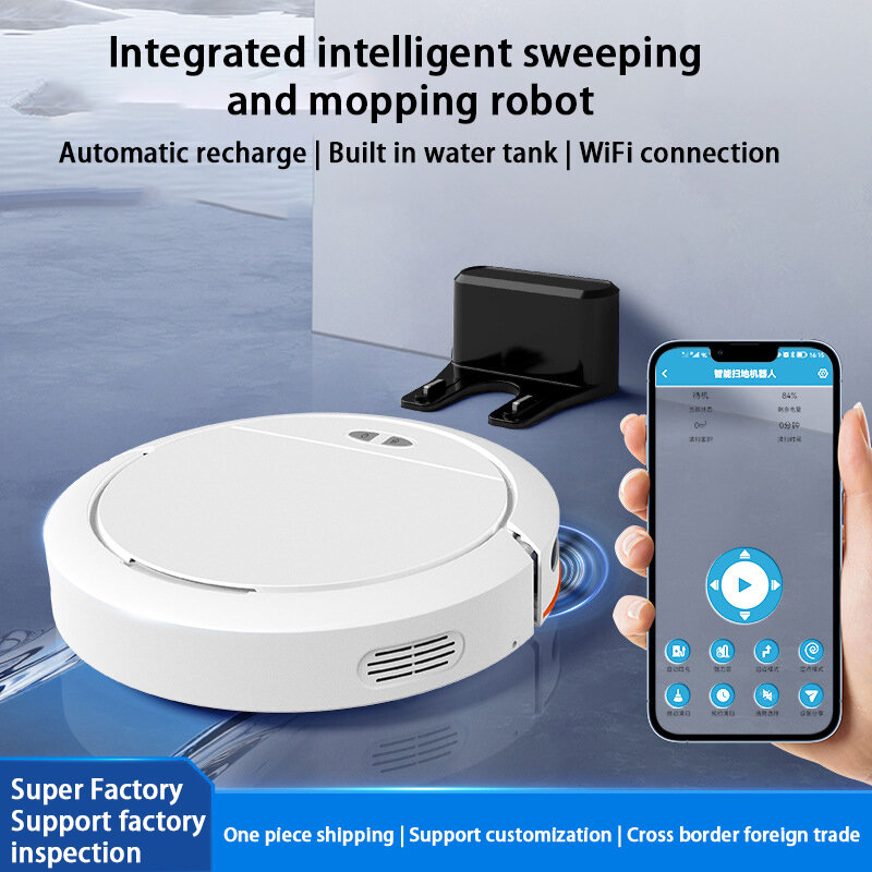 Intelligent Sweeping Robot Sweep、Suction、Towing Three-in-one 4000Pa Super Suction Durable Wifi Connection APP Remote Control