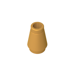 MOC PARTS Model GDS-606 NOSE CONE SMALL 1X1 compatible with lego 4589 6188 59900 64288 children's toys Assembles Building Blocks
