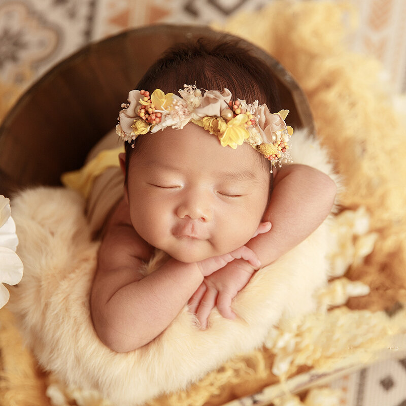 Accesorios de fotografía para recién nacidos, sombrero de bola de felpa, tocado, flor, conejo, manta, decoración de tiro de estudio, 0-1 meses