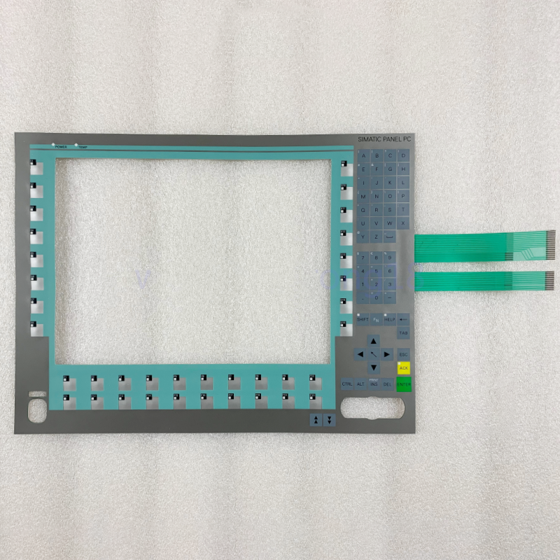 Keypad membran sentuh Kompatibel Penggantian baru untuk Panel PC 677(AC)15Key 6AV7803-0BB00-1AB0