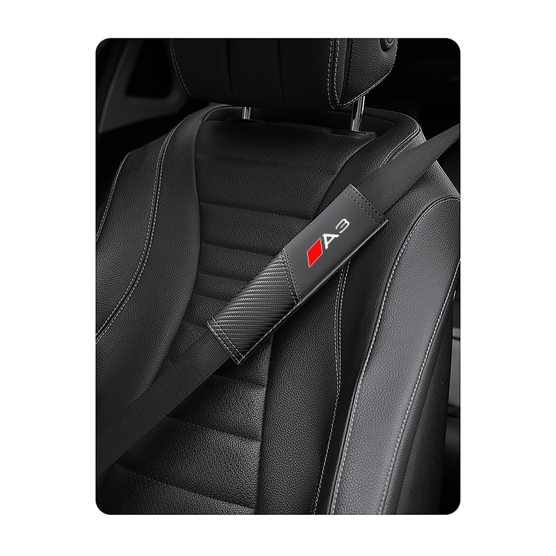 Funda para cinturón de seguridad de coche, accesorios interiores para Audi A3, 1 piezas