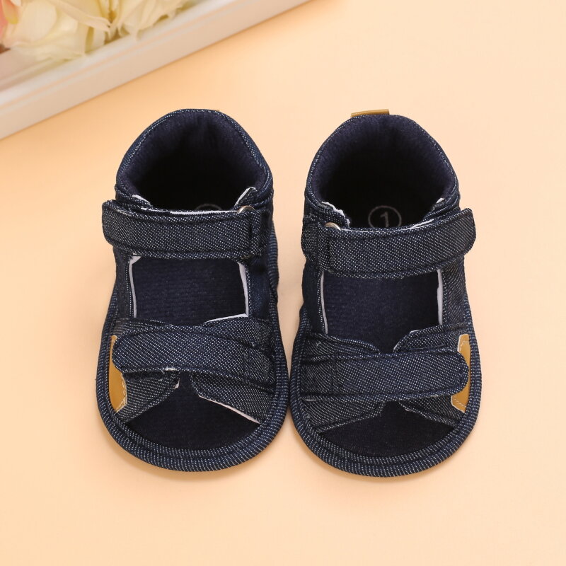 Bayi Laki-laki Baru Lahir Fashion Musim Panas Sepatu Buaian Lembut Anak Laki-laki Perempuan Sepatu Sandal Antilicin dan Bernapas Sol Lembut Alat Bantu Jalan Pertama 0-18 Bulan