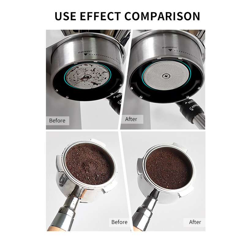 Schermo filtrante per caffè riutilizzabile piastra a rete portafiltro per la produzione di caffè schermo a disco per accessori per macchine per caffè Espresso strumenti per Barista