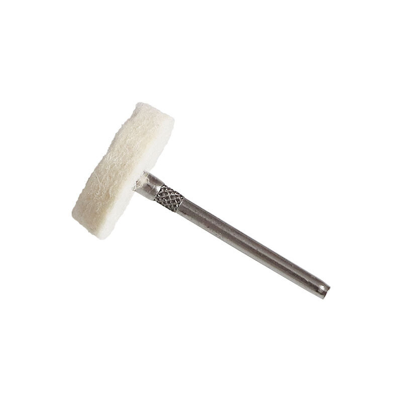 5 pz 20mm ruota di lana rotonda feltro di lana metallo giada levigatura lucidatura lucidatura spazzola abrasiva per Dremel utensile rotante 2.35/3mm gambo