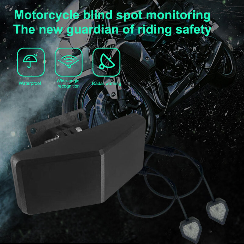 Motocicleta Blind Spot Detection System, BSD Electronics Acessórios, 24Ghz Millimeter Wave Radar, 15m