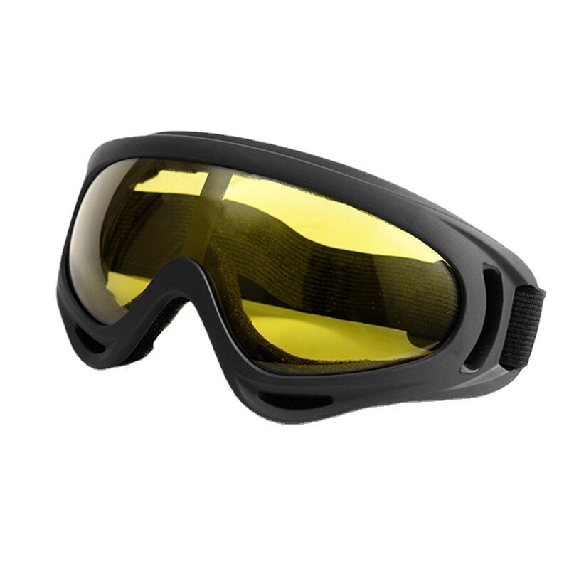 Panas 1 Buah Kacamata Ski Tahan Angin Musim Dingin Kacamata Olahraga Luar Ruangan Kacamata Cs Kacamata Ski UV400 Tahan Debu Kacamata Sepeda Moto