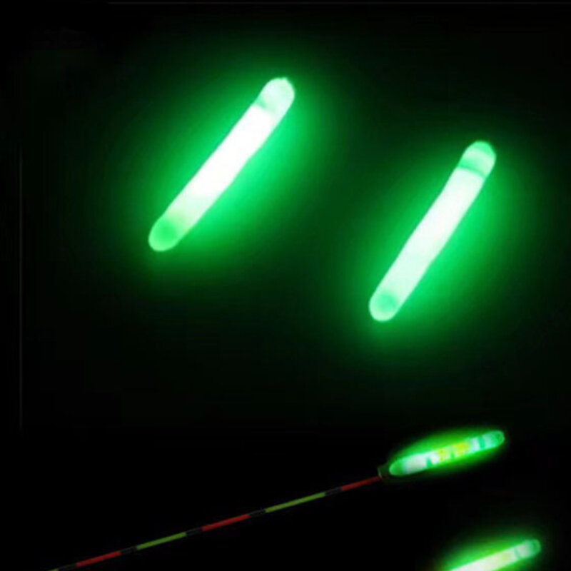Barra de flotación de pesca nocturna, barra luminosa oscura, accesorios fluorescentes, noctilucentes, 2,2-4,5mm, 10 unidades por lote