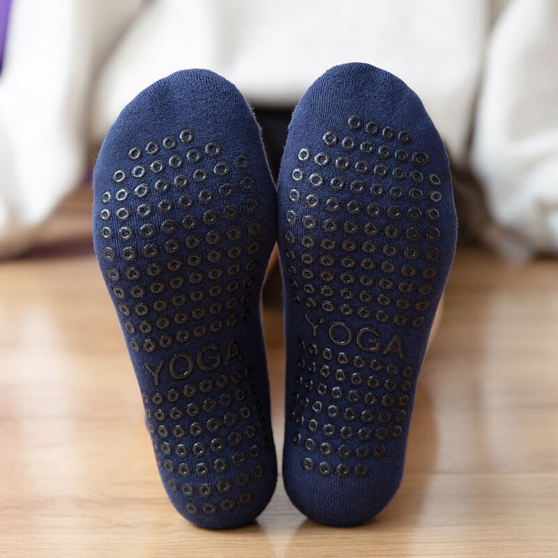 Женские противоскользящие высокие носки, Высококачественные эластичные носки с открытой спиной для пилатеса, йоги, хлопковые балетные спортивные танцевальные тапки, сцепляющиеся носки, 2023