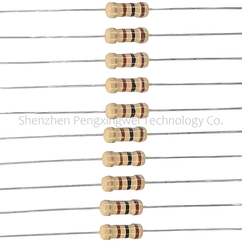Resistor de película de carbono, 200 piezas, 0,5 W, 1/2W, 5%, 1, 1,2, 1,5, 10, 12, 15, 100, 120 Ohm, R K, 1R, 1R2, 1R5, 10R, 12R, 100R, 1K, 10K, 150 K, 0.1R-1M
